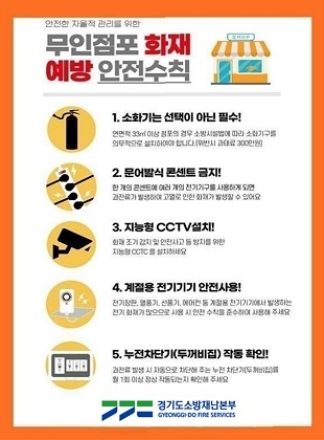 여주소방서, 안전 사각지대 무인점포 화재 안전관리 나선다