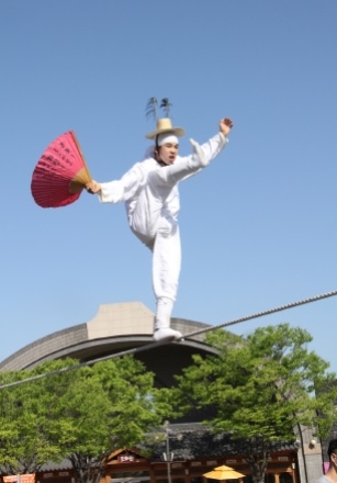 줄광대 남창동의 완판 전통줄타기