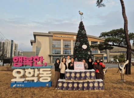 여주 학동감리교회, 오학동 관내 취약계층에 휴지 기부