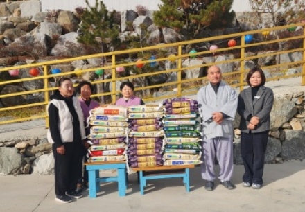 도암사, 양평군에 이웃의 겨울을 채우는 쌀 300kg 나눔 실천