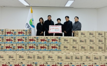 광주 광민교회, 25년째 이어온 이웃사랑…탄벌동에 라면 150박스 기탁