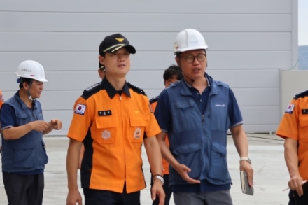이천소방서, 완공 앞둔 대형 물류창고 사전 점검 실시