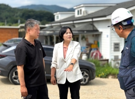 경기도의회 윤순옥 의원, 양평 수해상습지 현장점검 나서