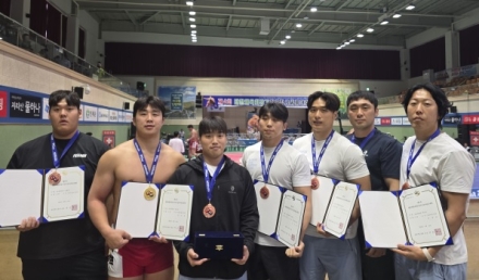 광주시청 씨름팀, 전국장사씨름대회 개인전 우승·단체전 3위