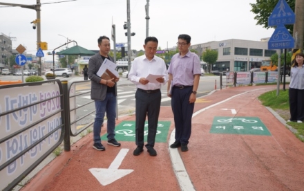 여주시장, 자전거도로 안전 현장점검 나서