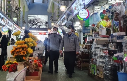 권기섭 광주경찰서장, 전통시장 교통상황 점검