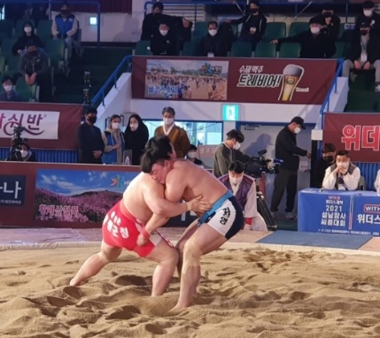 양평군청 박정석 장사(백두급), 21년 설날장사씨름대회 3위 달성!