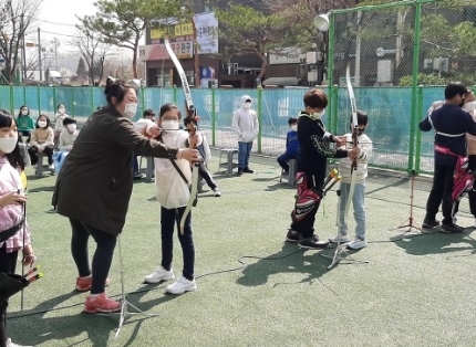 하남천현초 양궁 체험활동 실시