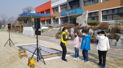 강천초등학교, 학생안전체험차량‘차차’행사 진행
