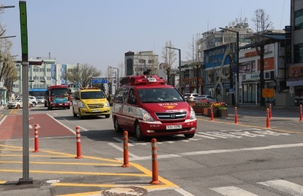 여주소방서, ‘소방차 길 터주기’ 도의원 동승 체험 실시