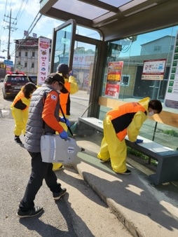 광주시 곤지암읍 남녀 의용소방대, 방역소독 자원봉사