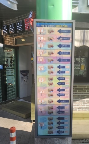 양평 물 맑은 시장 아케이드 상가 안내도 최신화 완료