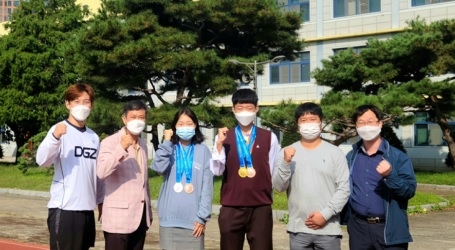 광주중앙고 육상부, 전국체육대회에서 금1, 은1, 동2 수확