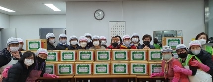 신둔면 반찬봉사 실버봉사단 사랑의 김장김치 나눔