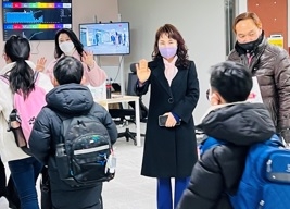 광주하남교육지원청, 신임 교육장 학생 등교맞이로 첫 출근 !