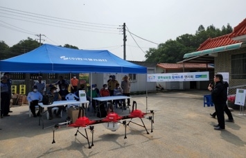 대월농협 광폭 10M 드론 시연