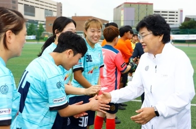 김경희 이천시장, 제68회 경기도체육대회 참가선수 격려