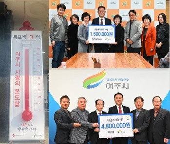 여주시 희망2023 나눔캠페인, 목표 모금액 2배 초과 달성