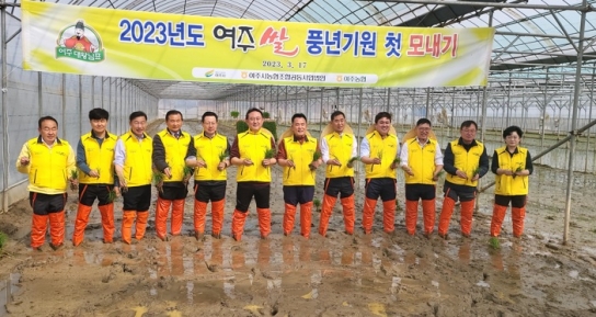 대왕님표 여주 쌀 풍년 기원 첫 모내기 시연
