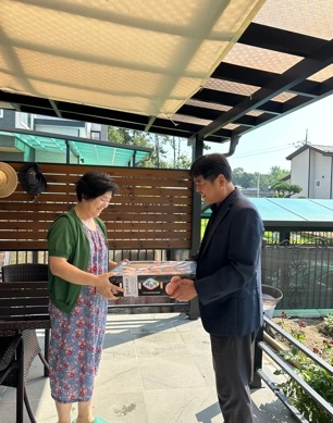 점동면, 제79주년 광복절 맞아 국가유공자 위문