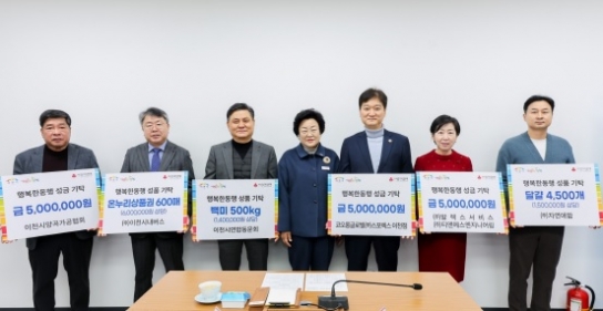 이천시, 기관·단체들의 연이은 기부로 훈훈한 명절 분위기 조성