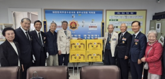 대한민국무공수훈자회 광주시지회, 제70회 현충일 맞아 국가유공자 4인에 ‘수의’ 증정